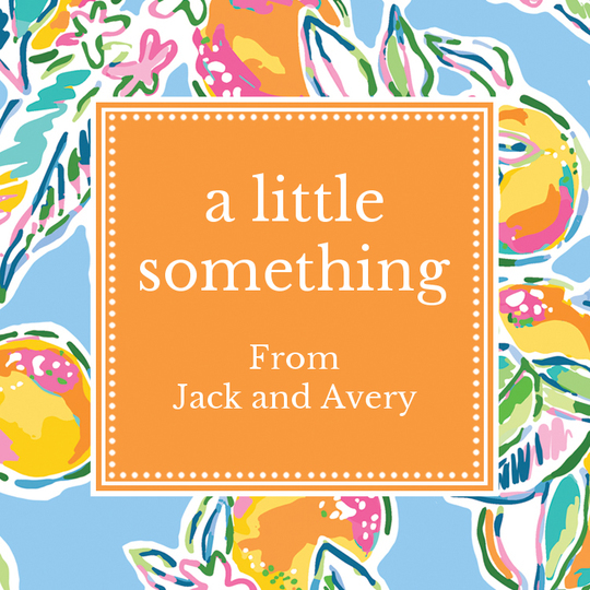 Just Peachy Square Gift Stickers